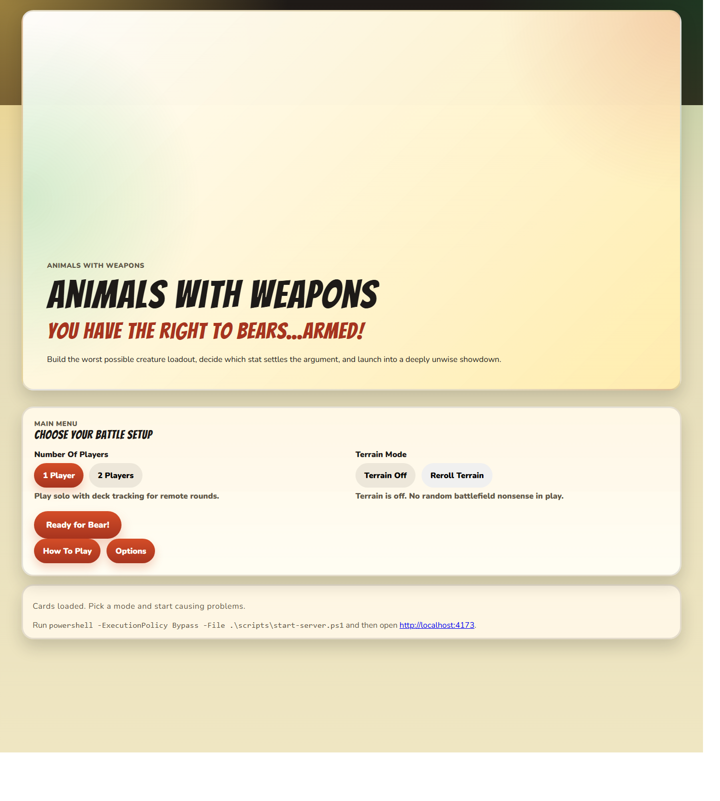 Preview of Animals With Weapons